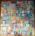 100 verschiedene BANKNOTEN, Banknoten alle Welt - SAMMLUNG, MIT ZIMBABWE Million