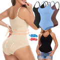 Damen Body Shaper Shapewear Bauchweg Stark Formend Miederbody Tanga Bodysuit DE