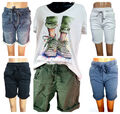 Melly&Co Jogg-Shorts kurze Hose Hot Pants verstellbar  khaki Gr. S-XL