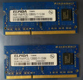 ELPIDA 8 GB 2X4GB DDR3 1RX8 1600 MHz PC3L-12800S 204polig SODIM Laptop Speicher RAM 