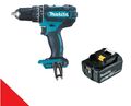 Makita DHP482Z Akku Schlagbohrschrauber 18 V mit 1 x Akku Makita BL1850B Akku 18