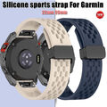 Silikon Armband für Garmin Fenix 7/7X/6/6X/5/5X Plus/3 HR/Epix Pro/Instinct 2X