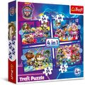 Trefl 4in1 Puzzle MIGHTY MOVIE von PAW Patrol Team, von 35 bis 70 Teilen, 4 Sets