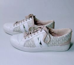 Michael Kors Sneakers Turnschuhe Schuhe Rosa Weiß EU 36 Sehr Guter Zustand