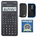 Casio FX-82 MS 2nd mit CalcCase Schutztasche, Zirkelset, Garantie auf 60 M