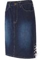 Stretch-Jeansrock mit Schnürung Gr. 36 Dunkelblau Neu Jeans-Rock Freizeit-Skirt