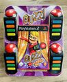 Buzz! Das Sport Quiz + Mega Quiz Inkl 4 Buzzer Controller PS2 Sony PlayStation 2