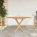 Gartentisch Klappbar 110x110x75 cm Massivholz Teak