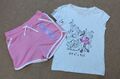 Next Pep & Co Mädchen Flamingo-Druck T-Shirt & rosa Shorts Outfit Alter 6-7 Jahre