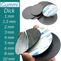 Selbstklebende Gummi Pads Antirutsch Möbel Boden Stuhlbeine Protector Ø 5~100 mm