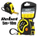 REBEL® Bandmaß 5m oder 10m / Rollmaßband Messband Maßband Rollmeter m. Rücklauf