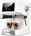 Espressomaschine Kaffeemaschine mit Milchschäumer,1.5L 15Bar Temperaturkontrolle