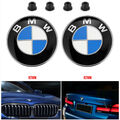 Für BMW 82+74/2x 82MM V+H Motorhaube Stiefelhaube Emblem+4x Tüllen E36 E46