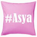 #Asya Kissenbezug Pink Ich Liebe Asya 100869