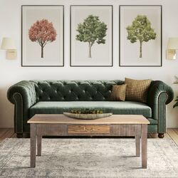 WOMO-DESIGN Couchtisch Sofatisch Tisch Massivholz Mangoholz Sao Paulo 117x70 cm