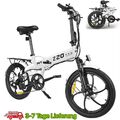 20 Zoll E-Bike,Klapprad Elektrofahrrad,250W Shimano Pedelec Citybike PVY Z20 PRO