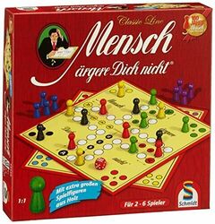 Schmidt Spiele 49330 Classic Line Mensch Ärgere Dich Nicht Holzspielfiguren