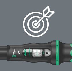 Wera Click-Torque C3 Drehmomentschlüssel mit Umschaltknarre 40-200Nm 05075622001