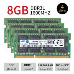 4 GB 8 GB 16 GB DDR3L-1600 MHz PC3L-12800S SO-DIMM Laptop Speicher 204Pin 1,35V