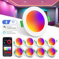 68mm Smart LED Einbaustrahler RGB+CCT 6W WIFI Bluetooth Dimmbar Bad Decken Spot