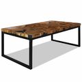  Couchtisch Teak Harz 110 x 60 x 40 cm NEU/OVP