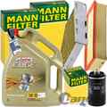 MANN INSPEKTIONSPAKET+5L CASTROL 5W-30 ÖL passend für VW GOLF 5 6 PASSAT B6/7