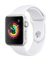 APPLE Watch Series 3 GPS + WiFi 42 mm Alugehäuse silber Sportarmband weiß B-Ware