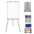 Flipchart Whiteboard mit Stativ Moderationstafel Höhenverstellbar Magnettafe DE