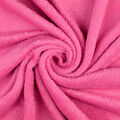 WELLNESS Fleece Stoff Decke Kissen kuschelweich plüschig PINK EUR 9,98/m