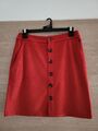 Rock S. Oliver, Rot, Gr. S, 36, A-Form High Waist