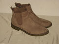 Stiefelette Tamaris Gr. 40 beige Wildleder Chelsea Style