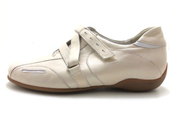 Semler Damen Halbschuh Slipper Comfortschuh Beige Gr. 37,5 (UK 4,5)