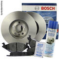 BOSCH Bremsscheiben Ø348mm + Beläge vorne für BMW X5 E70 E71 E72 + X6 + Reiniger