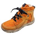 KRISBUT Damen Stiefel Schnürboot mit Lammwolle 3207-2-3 Orange