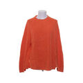 Oui, Strickpullover, Größe: M, Orange, Baumwolle, Einfarbig, Rippenstrick #v4s