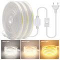 COB LED Streifen 220V 230V Dimmbar Stripe Leiste Band Lichterkette Lichtschlauch