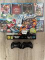 Nintendo Wii U Mario Kart 8 und Splatoon Premium Pack  + Spiele und 2 Controller