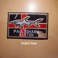 Medium Paul Shark Hai Patch Bügelbild | Classic Style 2024 Mode | Custom DIY