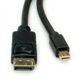 Mini DisplayPort Kabel, v1.4, mDP - DP, Stecker - Stecker, schwarz, 2 m, 8K