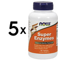 (450 g, 201,83 EUR/1Kg) 5 x (NOW Foods Super Enzymes - 90 tabs)