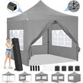 Faltpavillon Pavillon 3x3m Wasserdicht Pop Up Partyzelt Gartenzelt UV Schutz