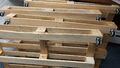 Palettenbett aus Holz Holzbett Massivholzbett Bett aus Paletten 160x200 cm