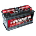 Hammer AGM Autobatterie 12V 100Ah 1000A/EN Start Stop VRLA Batterie 92Ah 95Ah