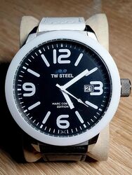 TW-STEEL  MC 50 S3 Marc Coblen Edition 50mm Schwarz/Weiss/Silber