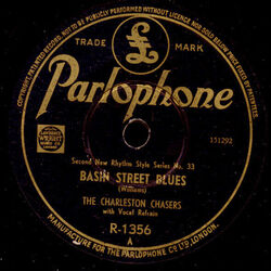 CHARLESTON CHASERS & REFRAIN Basin Street Blues   Schellackplatte  78rpm X4097