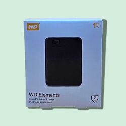 WD Elements Portable Externe Festplatte 1 TB USB 3.0-Schnittstelle Schwarz