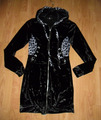 Nice Istanbul butterweiche Samt Longjacke Kapuzen Hoodie Jacke Gr.S 36