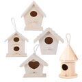  5 Pcs Kleines Vogelhäuschen Vogelhaus Bausatz Mini-Vogelhaus Vogelkäfig Kind