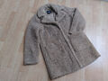 TOP: b.young Teddymantel kurz Long-Jacke 38 beige Plüsch Teddy vegan Kunstfell