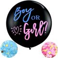 90cm XXL Ballon Gender Reveal Babyparty Girl or Boy  Mädchen oder Junge